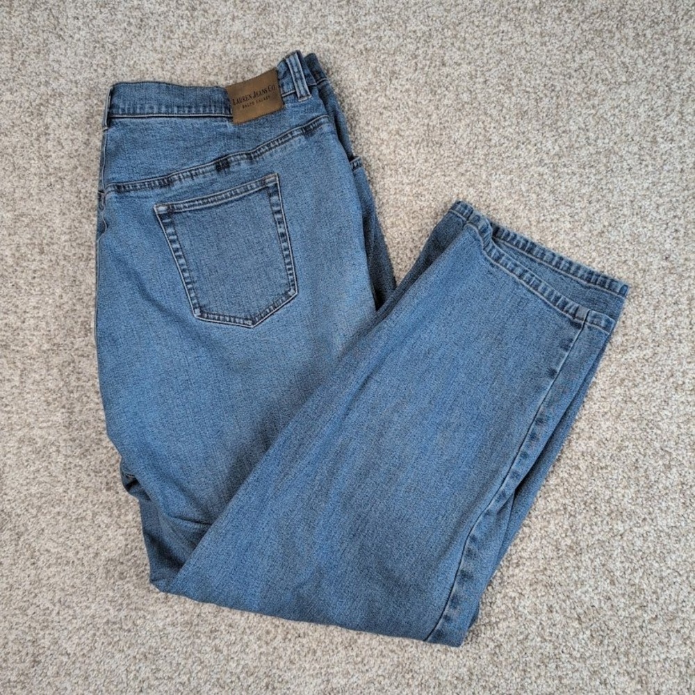 Lauren Jeans Co Ralph Lauren‎ Women's 20PW Blue Denim Cropped Jeans